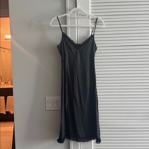 Black Polka Dot Slip Dress